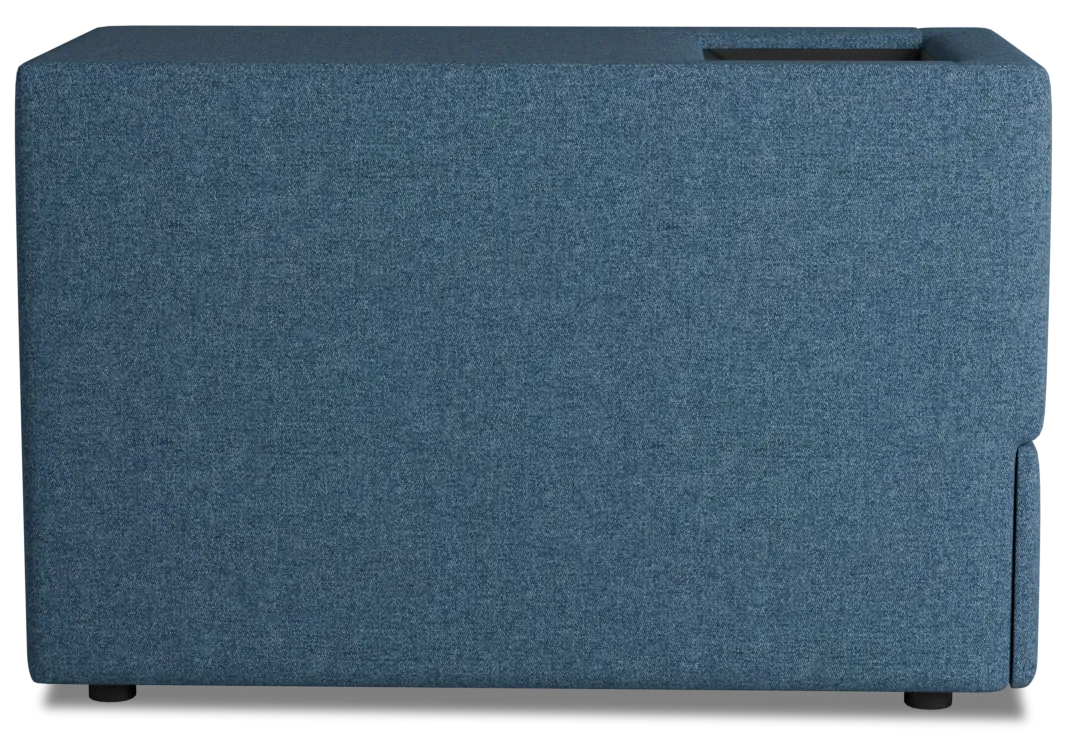 Citymod Blue Fabric Itable Media Console With Storage Drawer