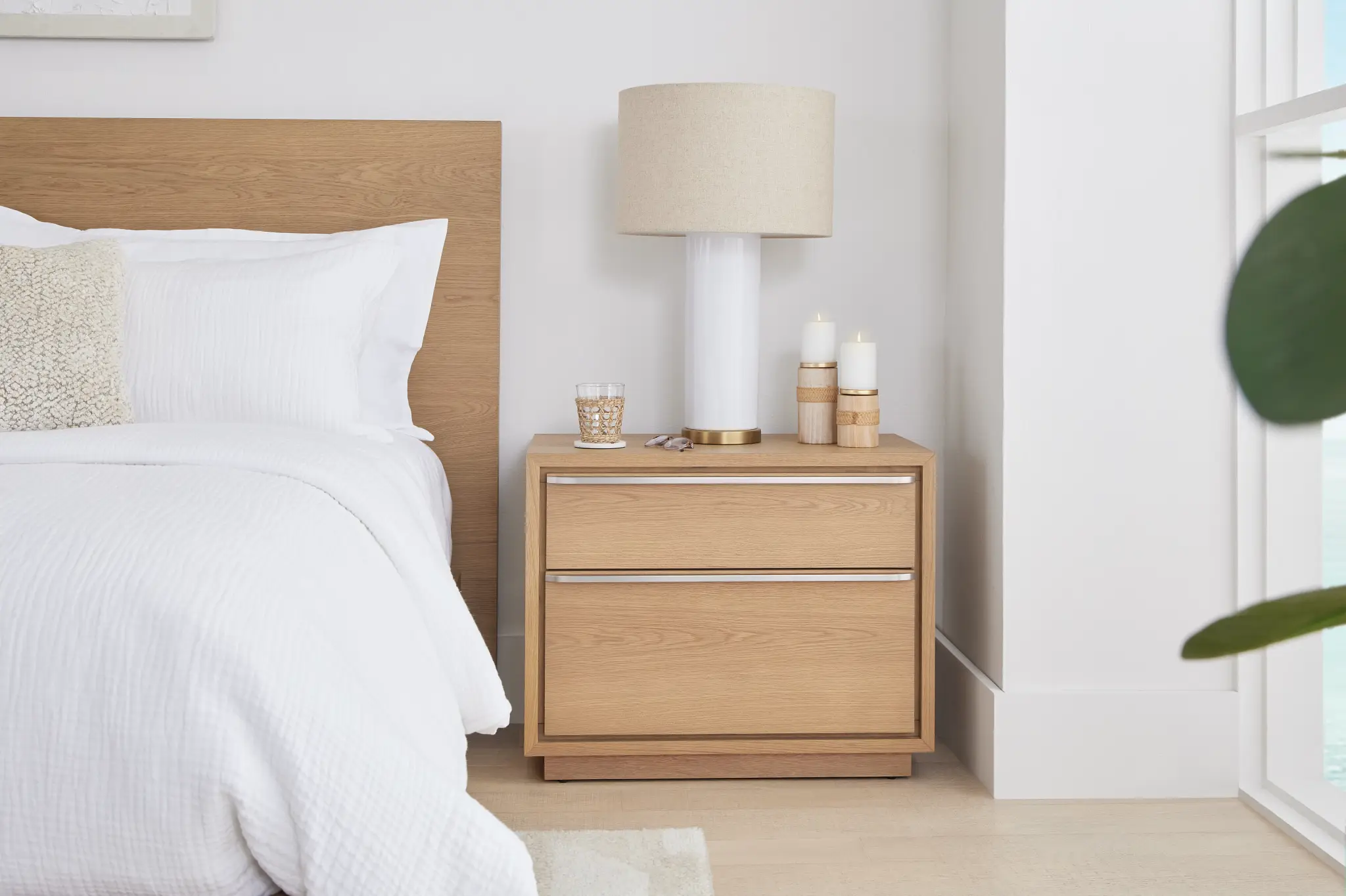 Haven Light Tone 2-drawer Nightstand Haven Light Tone 2-drawer Nightstand