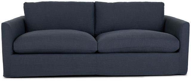 Willow 89" Navy Fabric Sofa