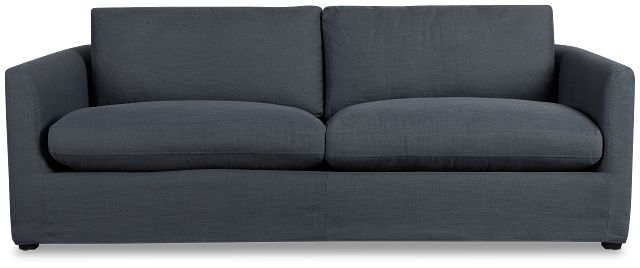 Willow 89" Navy Fabric Sofa