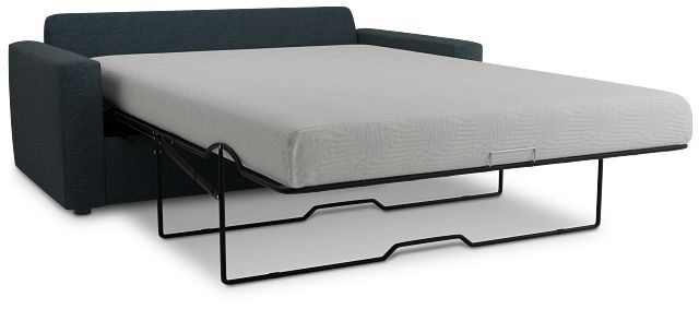Siesta Elevation Dark Blue Fabric Memory Foam Sleeper