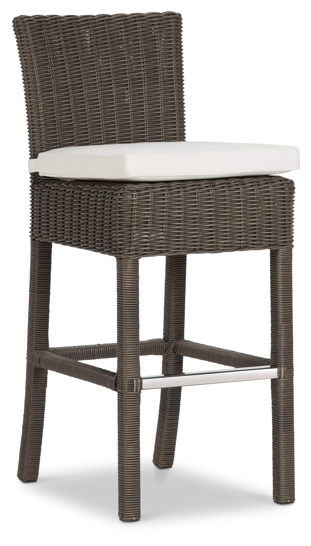 Canyon Gray White Woven 30" Barstool