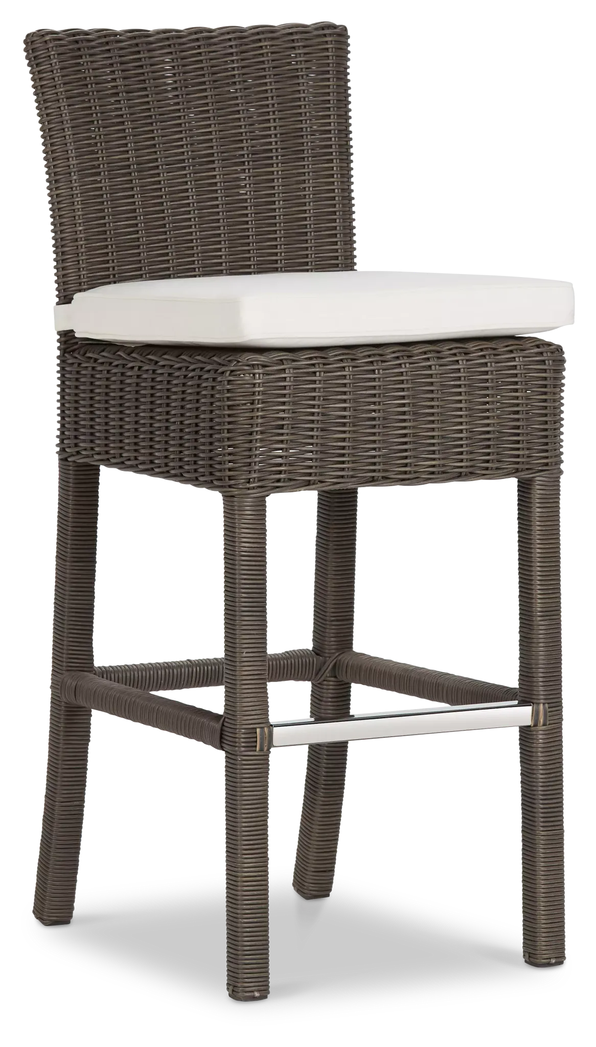Canyon Gray White Woven 30" Barstool