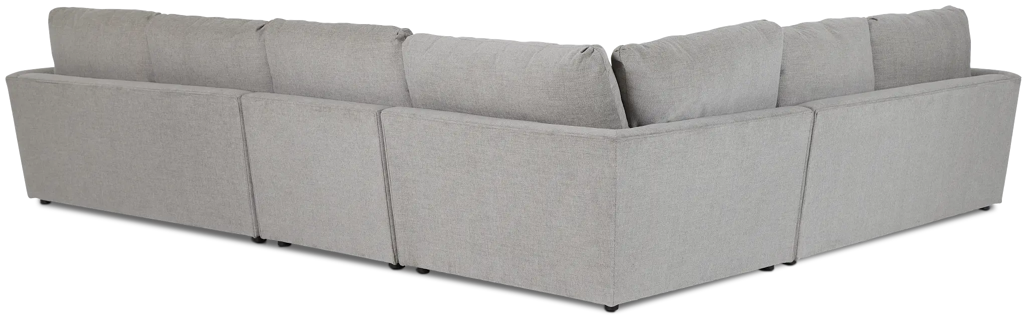 Noah Gray Fabric Medium Two-arm Sectional Noah Gray Fabric Medium Two-arm Sectional