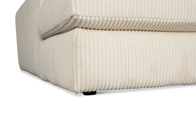 Charlie Ivory Fabric Left Chaise Sectional