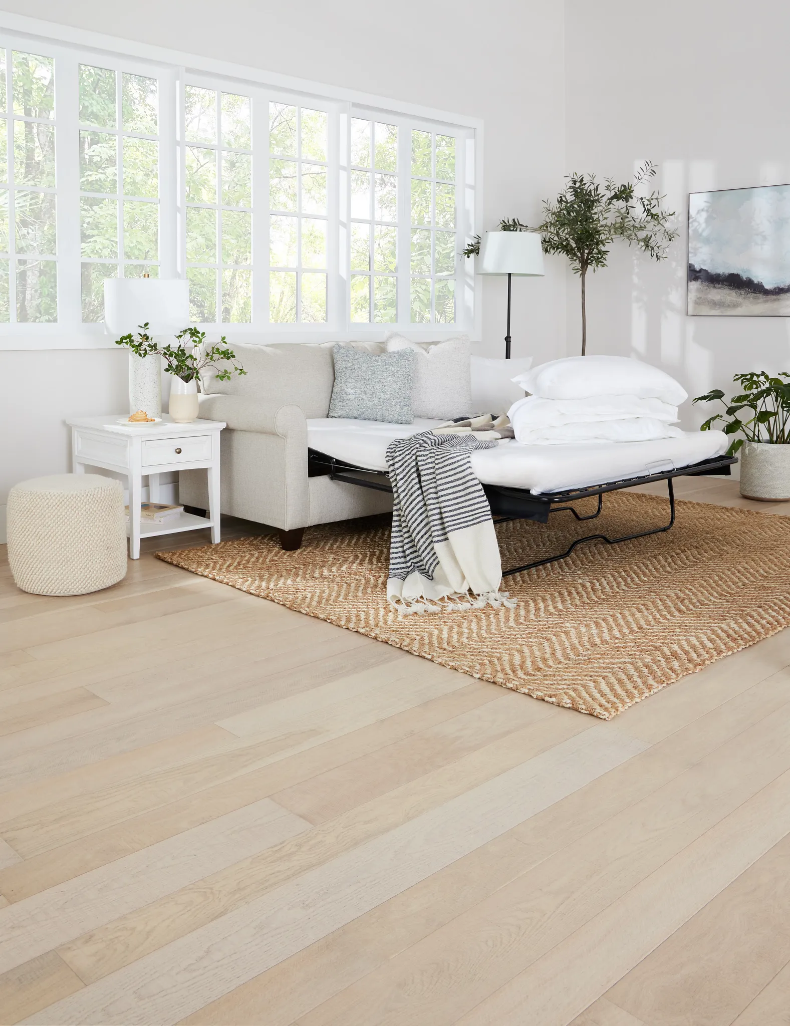 Cameron Beige Fabric Memory Foam Sleeper