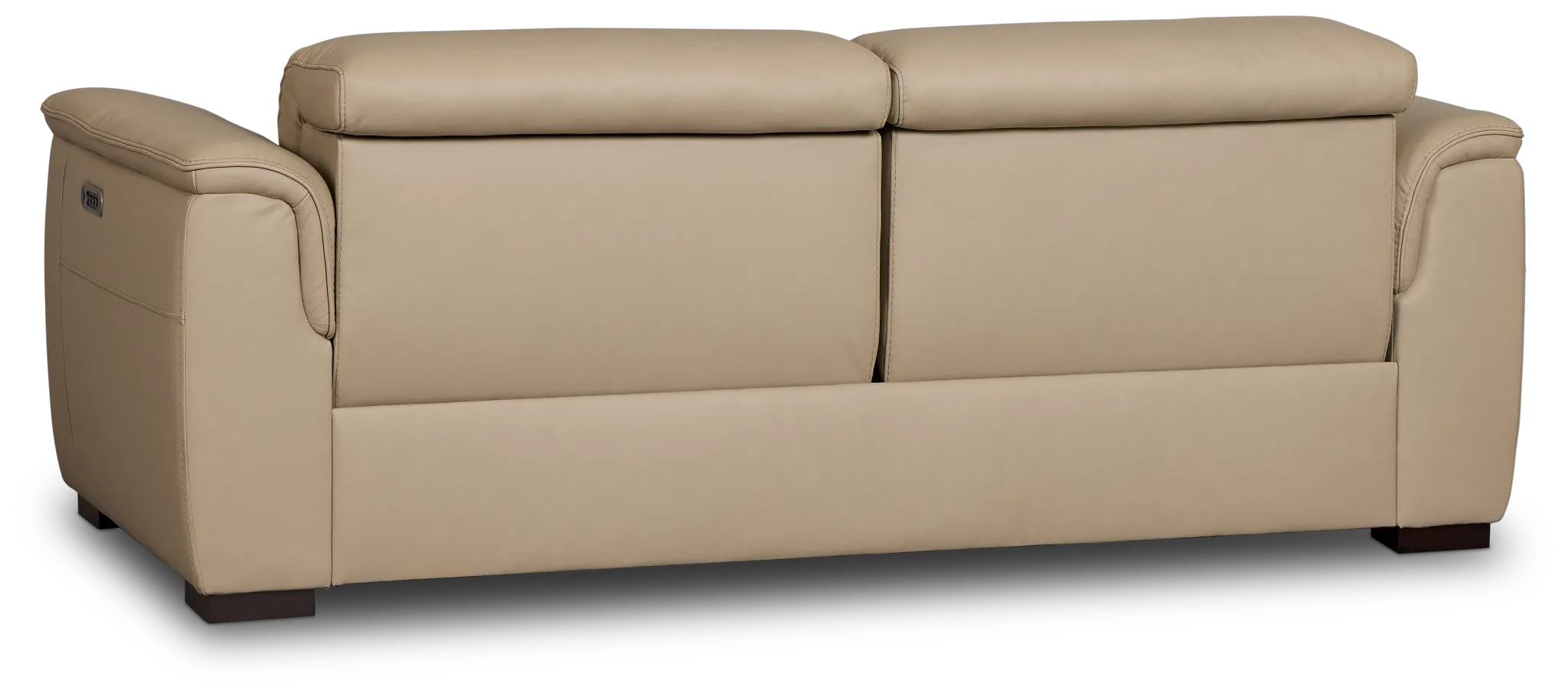 Flexsteel Brodie Taupe Lthr/vinyl Power Reclining Sofa
