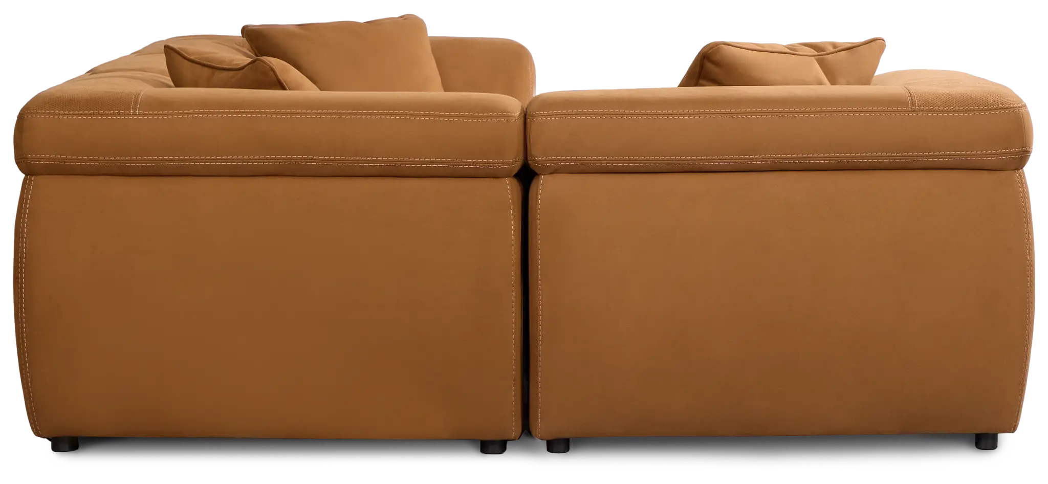 Aria Medium Brown Micro Immersive 5-piece Bumper Sectional W/1 Speaker Aria Medium Brown Micro Immersive 5-piece Bumper Sectional W/1 Speaker
