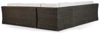 Canyon Gray White Large Two-arm Sectional