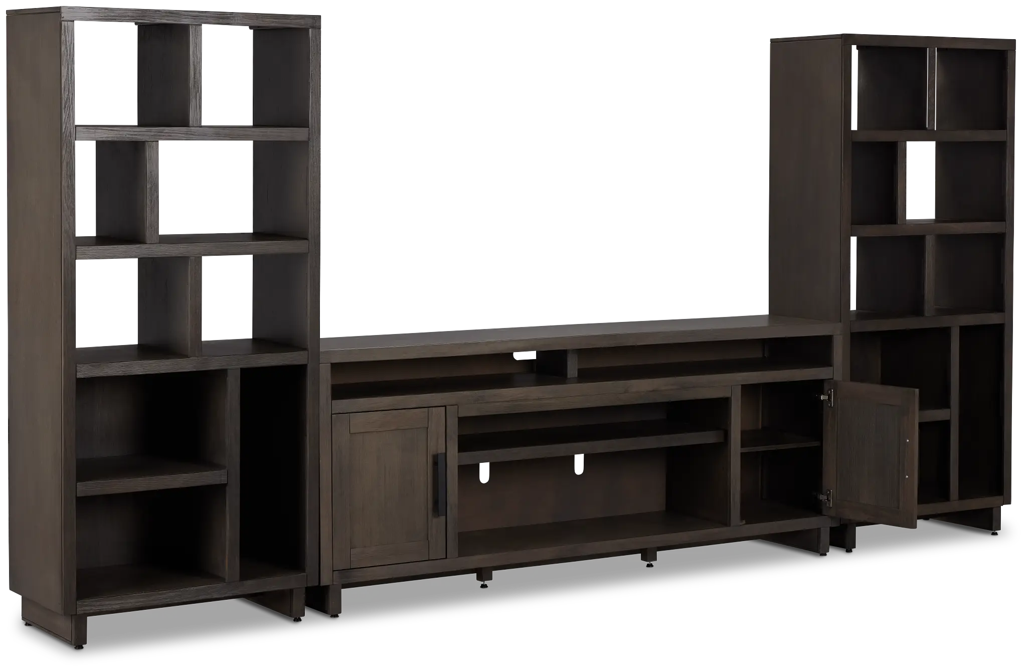Richmond Gray 80" Open Pier Entertainment Wall Richmond Gray 80" Open Pier Entertainment Wall