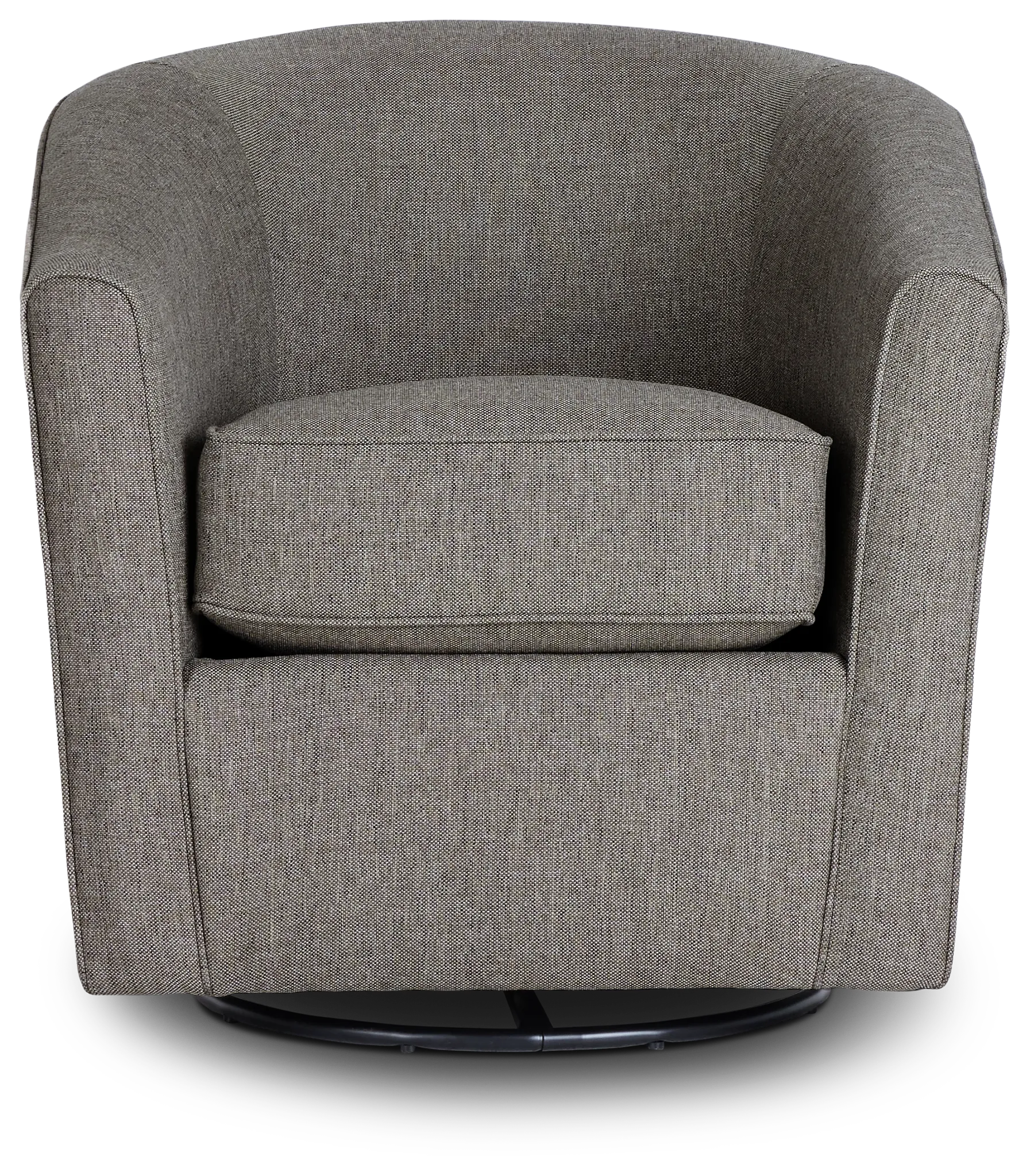 Asheville Brown Fabric Swivel Rocker Glider