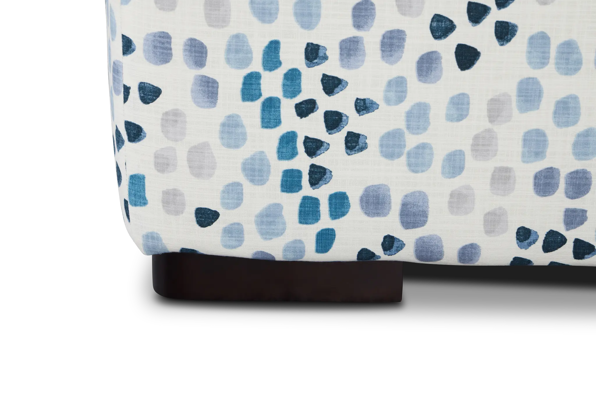 Pfeifer Blue Fabric Cocktail Ottoman Pfeifer Blue Fabric Cocktail Ottoman
