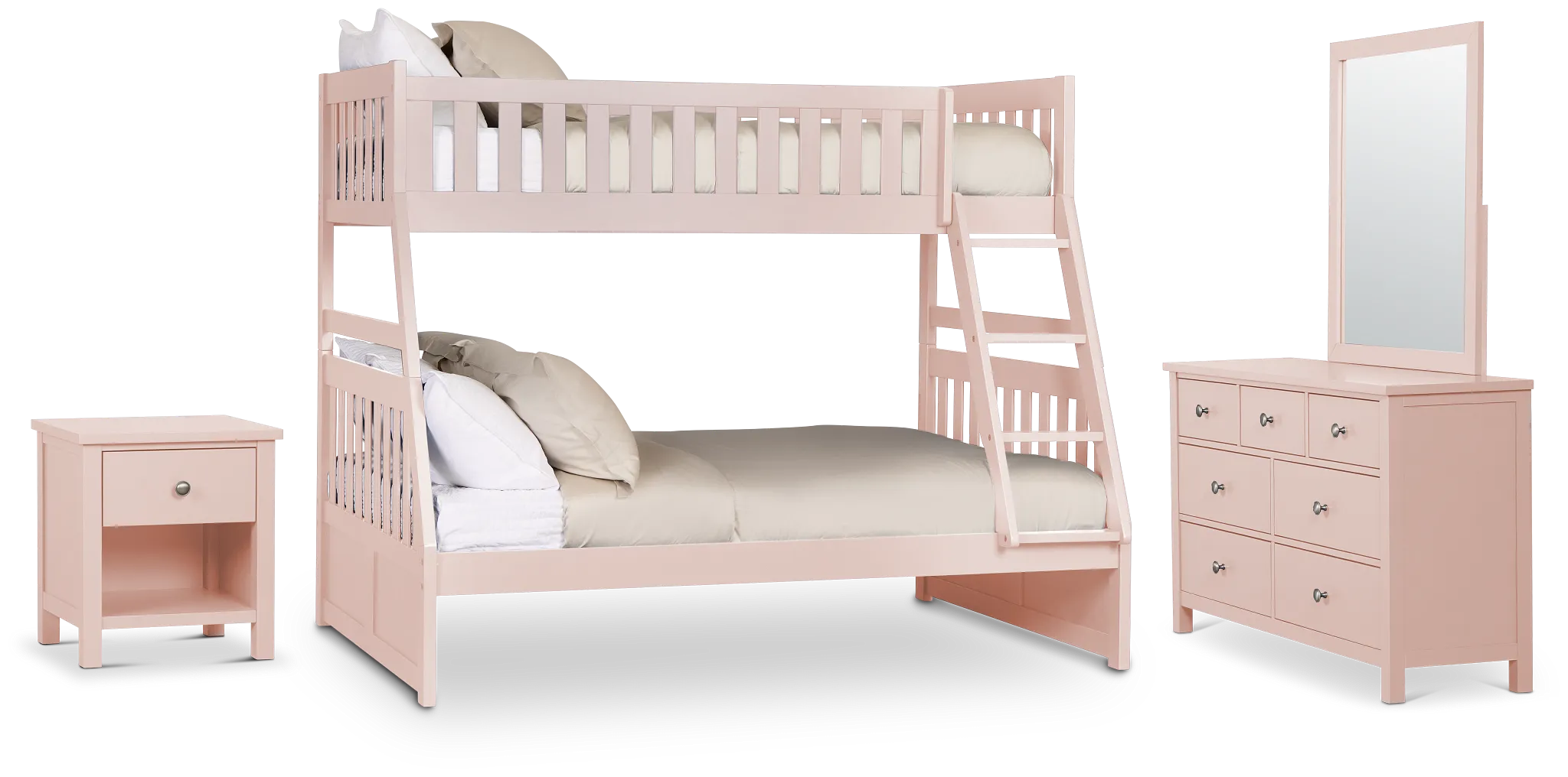 Charleston Pink Bunk Bed Bedroom