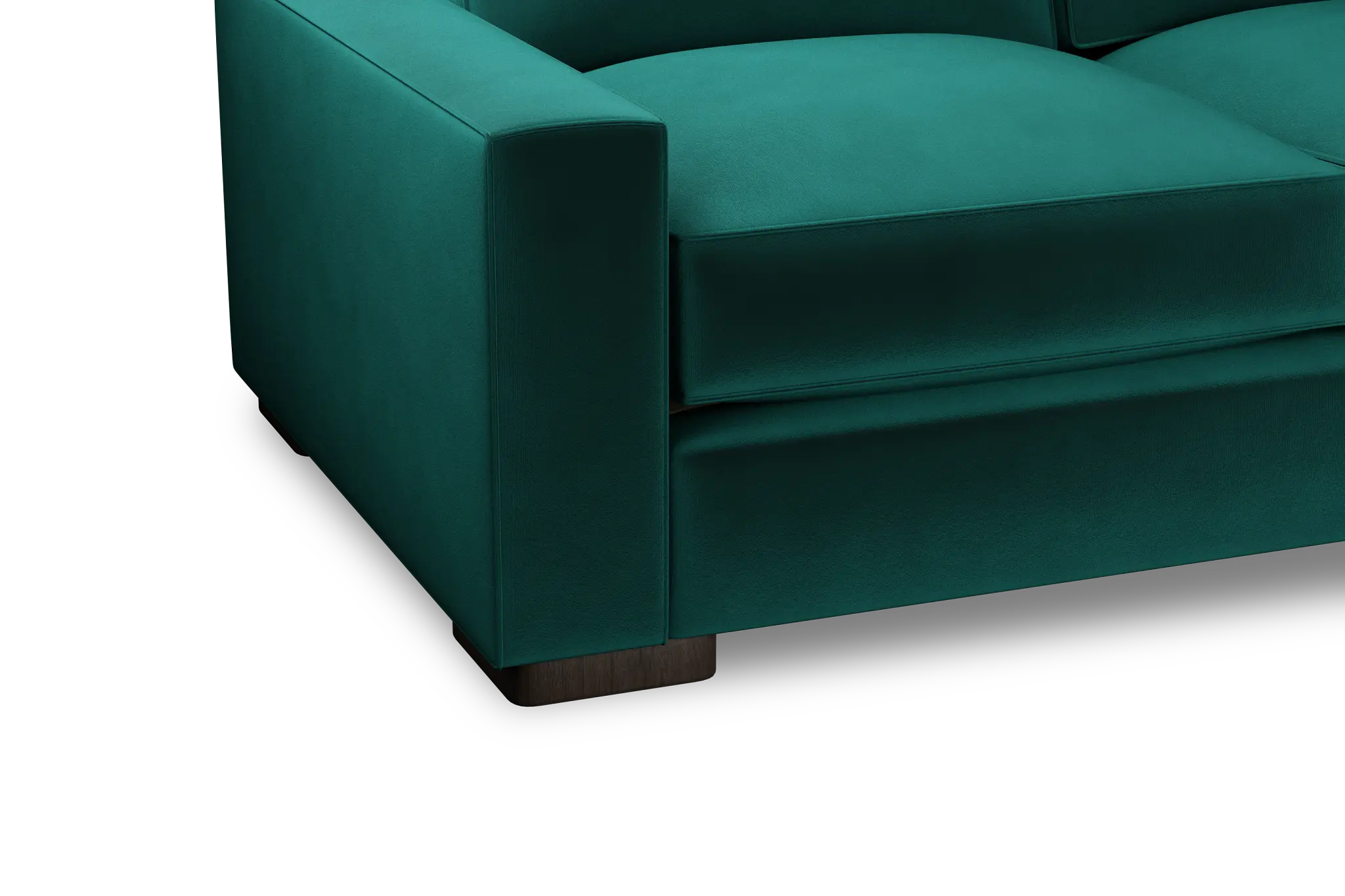 Edgewater Joya Green Small Two-arm Sectional Edgewater Joya Green Small Two-arm Sectional