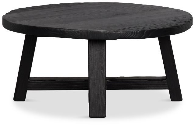 Ronan Black Round Coffee Table