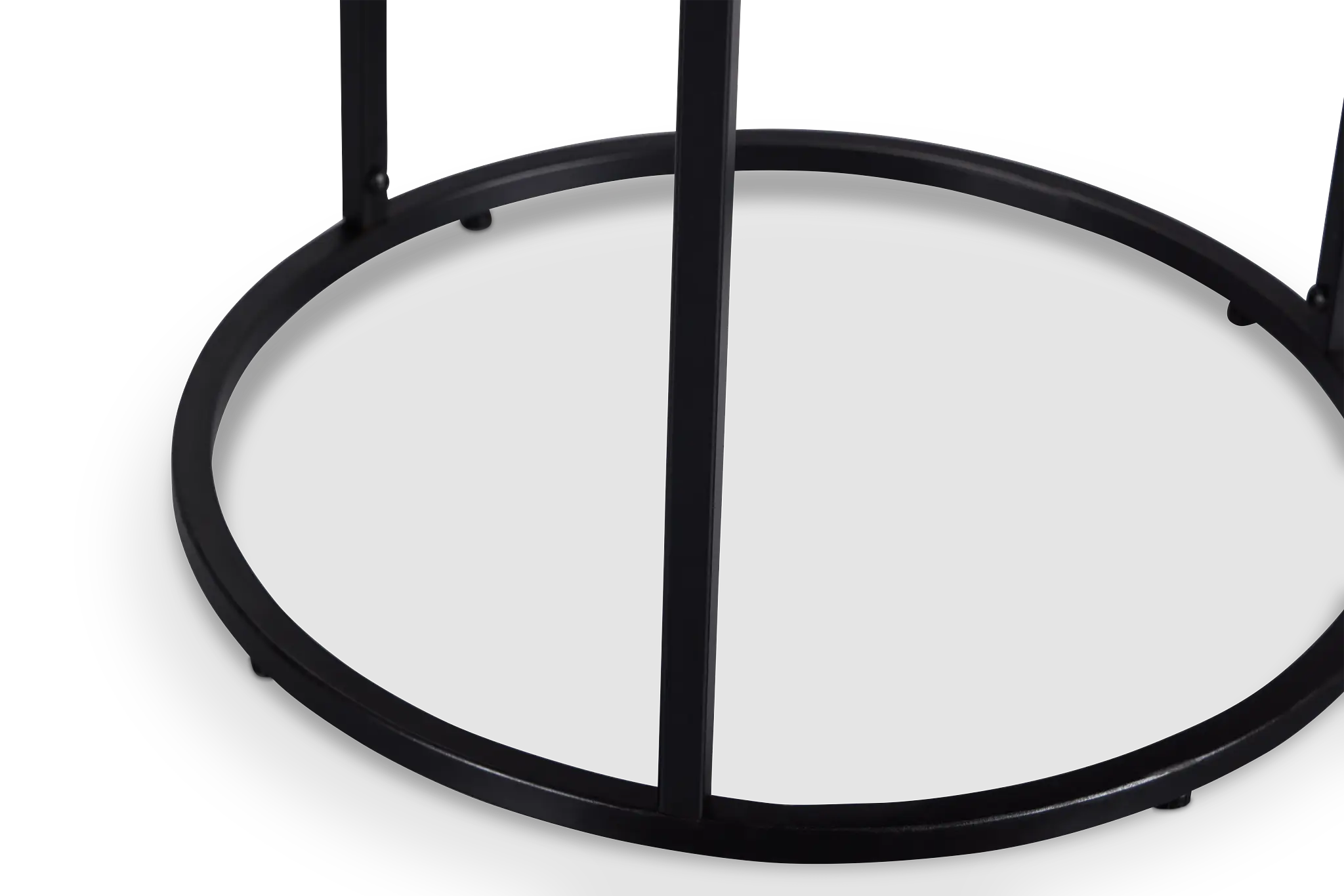 Doren Black Round End Table Doren Black Round End Table