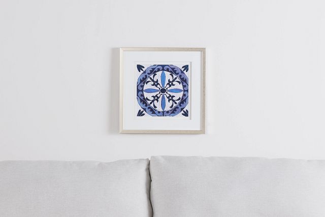 Arctic Dark Blue Framed Wall Art