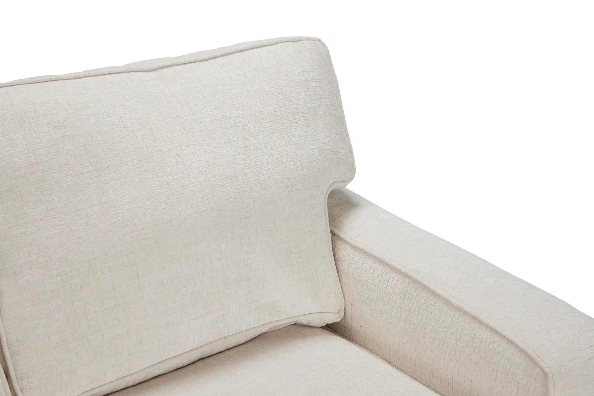 Andie White Fabric Small Right Chaise Sectional Andie White Fabric Small Right Chaise Sectional