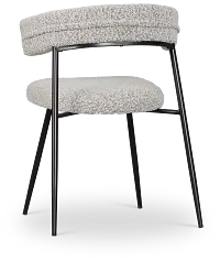 Brela Light Gray Upholstered Side Chair