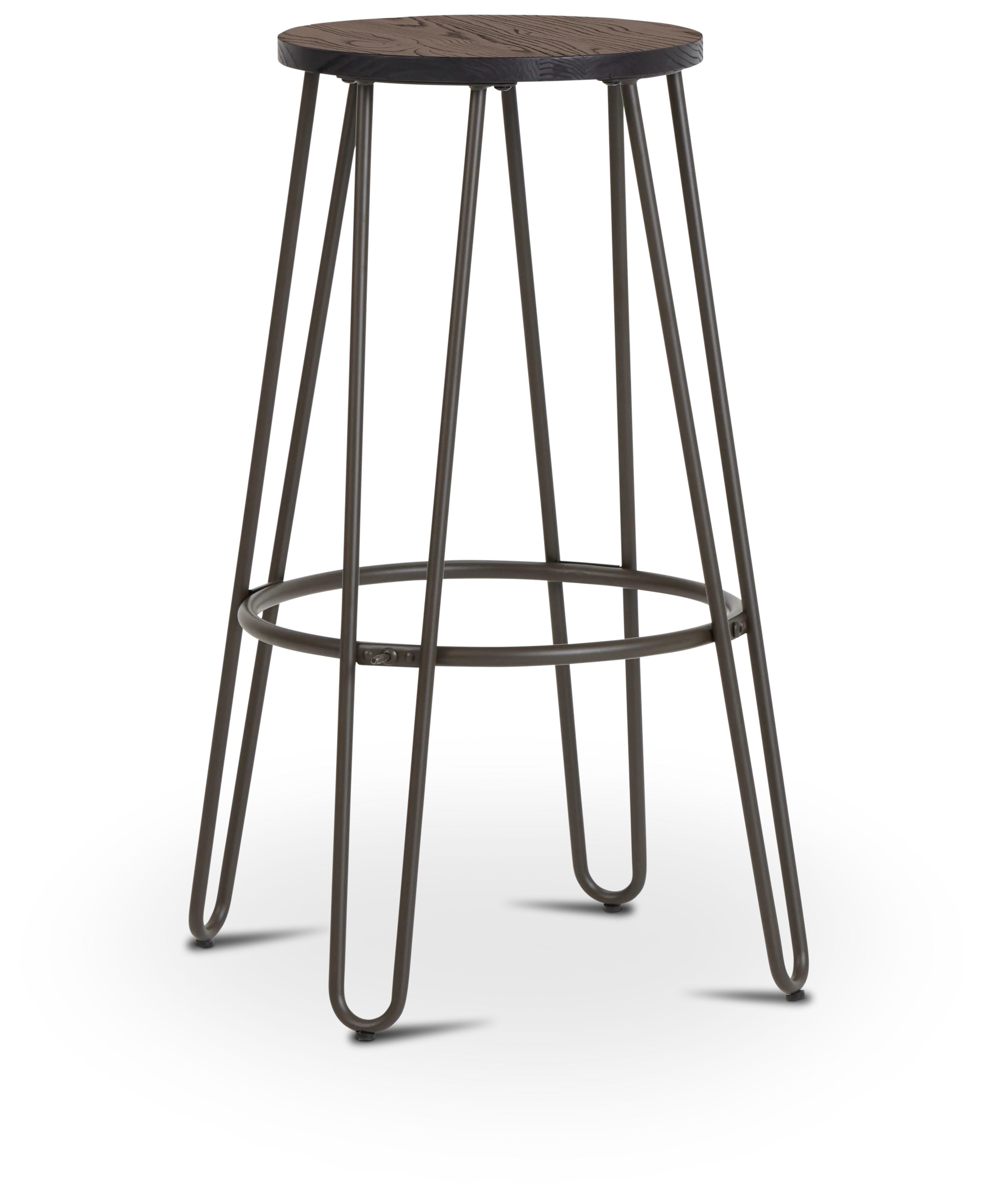 Nile Dark Tone Round 30" Barstool Nile Dark Tone Round 30" Barstool