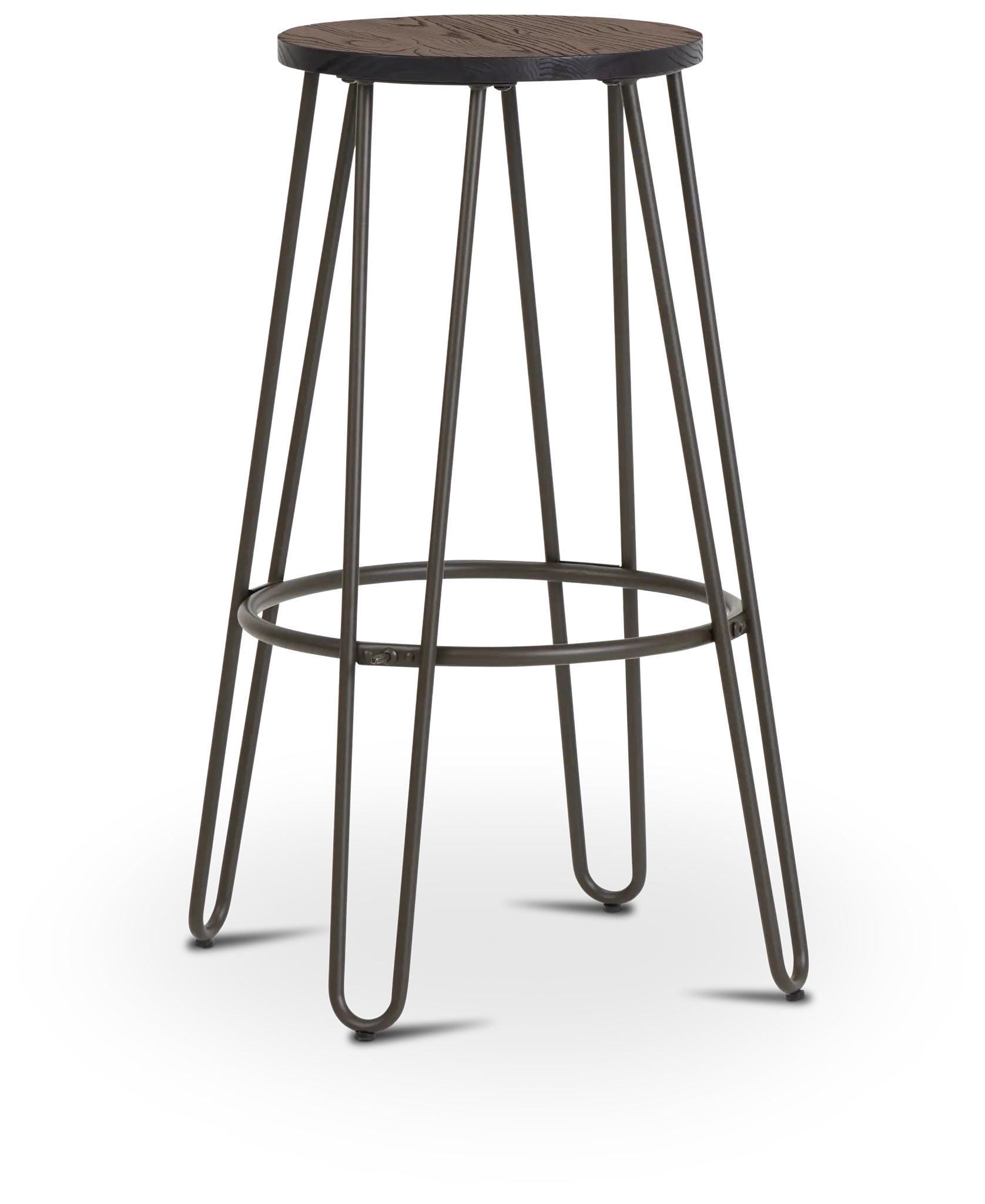 Nile Dark Tone Round 30" Barstool Nile Dark Tone Round 30" Barstool