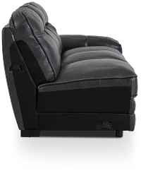 Alexander Gray Leather Right Sofa