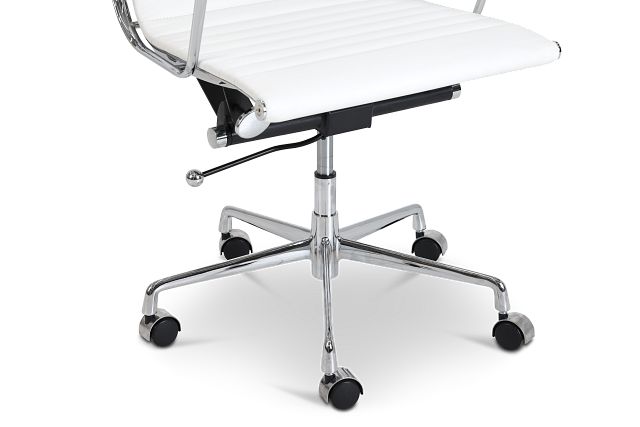 Amos White Desk Chair