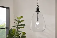 Amelia Black Pendant
