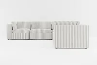 Destin Sea Lane Dark Gray Fabric 6-piece Modular Sectional