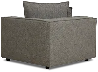 Tatum Gray Fabric Corner Chair