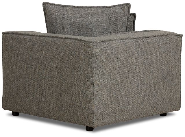 Tatum Gray Fabric Corner Chair