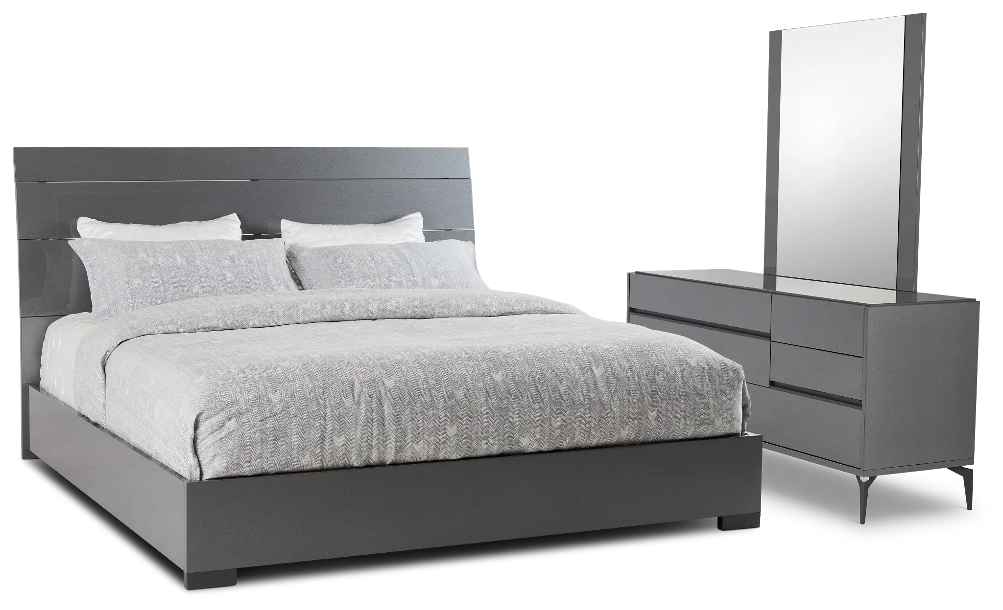 Oslo Gray Platform Bedroom Oslo Gray Platform Bedroom