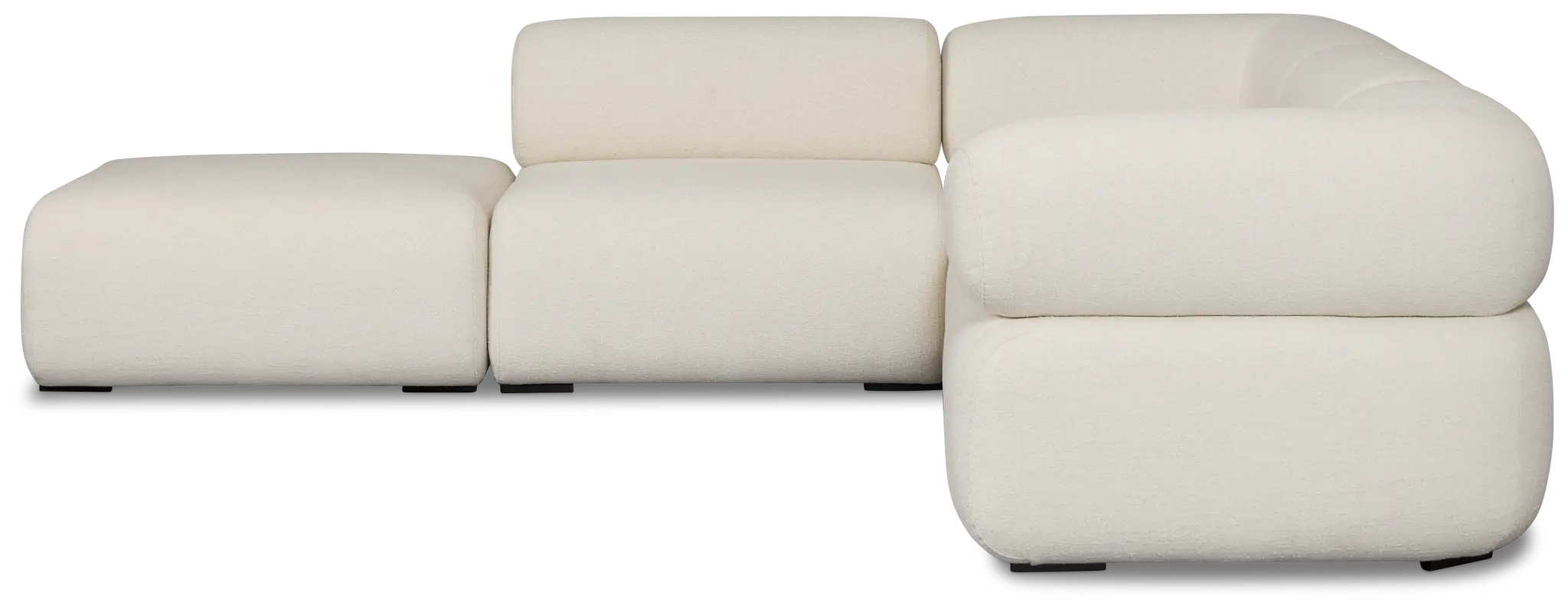 Celeste Light Beige Fabric 5-piece Left Facing Bumper Sectional Celeste Light Beige Fabric 5-piece Left Facing Bumper Sectional