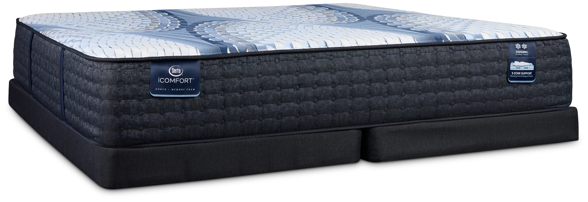 Serta Icomfort Aveda Plush Low-profile Mattress Set