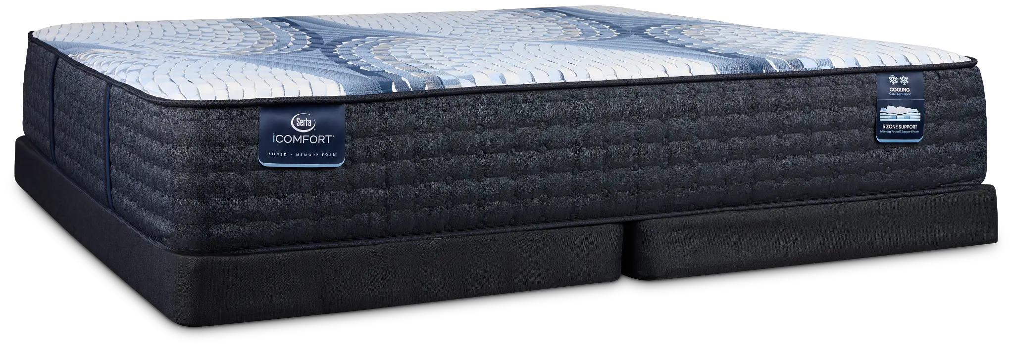 Serta Icomfort Aveda Plush Low-profile Mattress Set Serta Icomfort Aveda Plush Low-profile Mattress Set