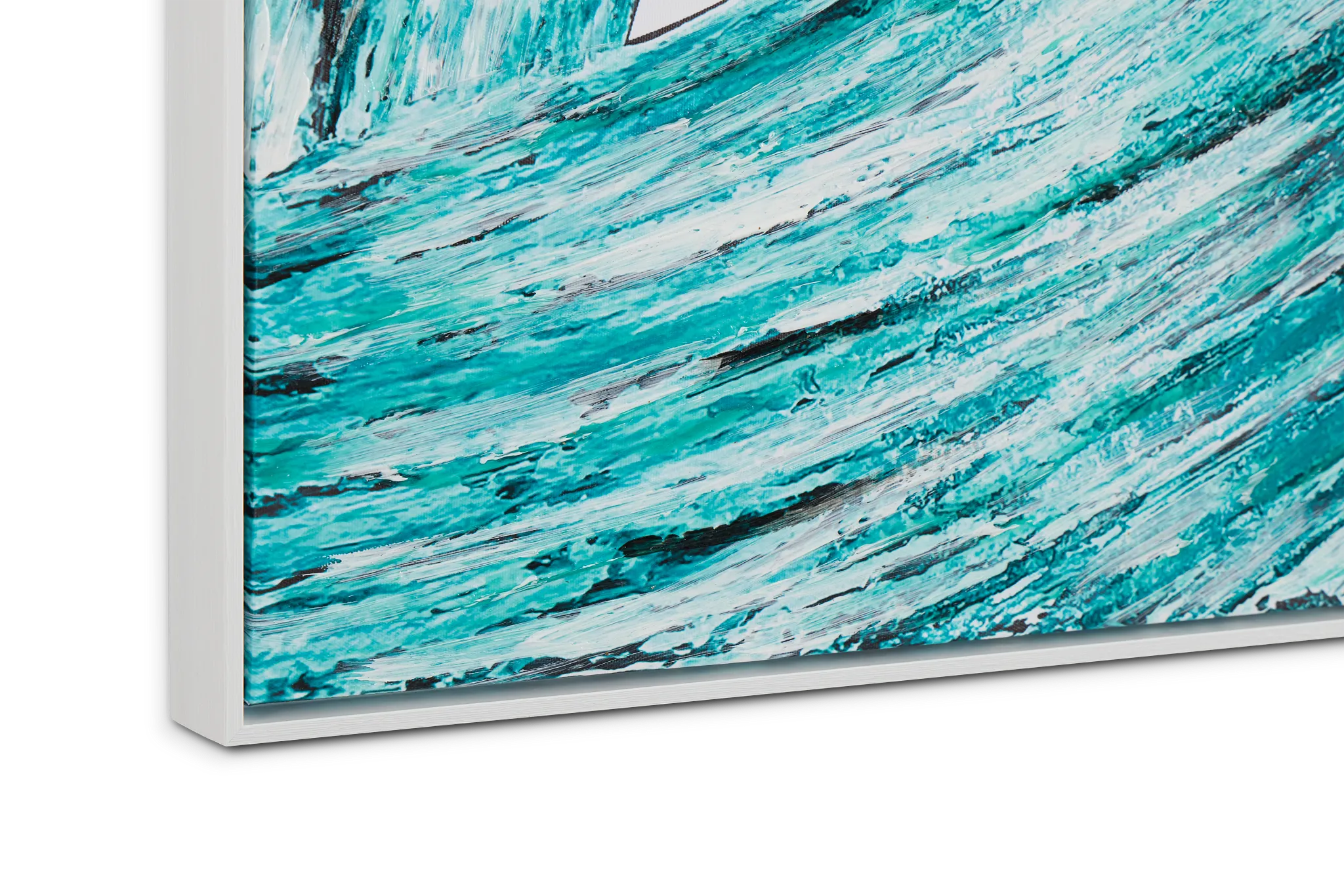 Maneuver Dark Blue Framed Wall Art