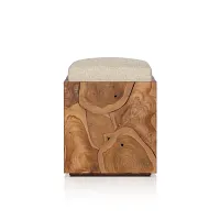 Four Hands Toman Mid Tone Uph Stool