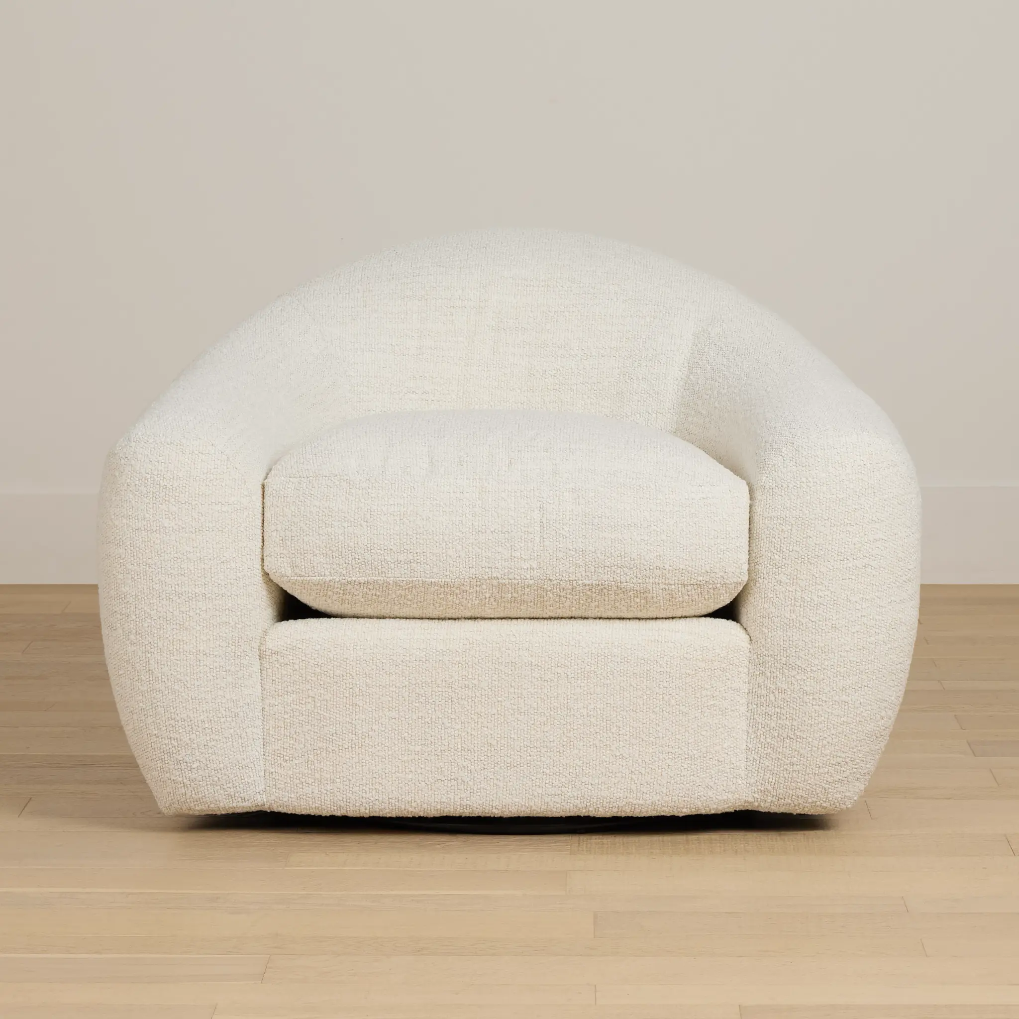 Kaya White Fabric Swivel Chair Kaya White Fabric Swivel Chair