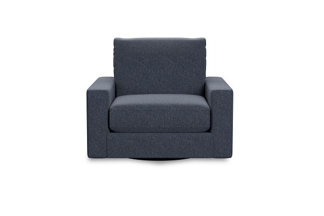 Edgewater Maguire Blue Swivel Chair