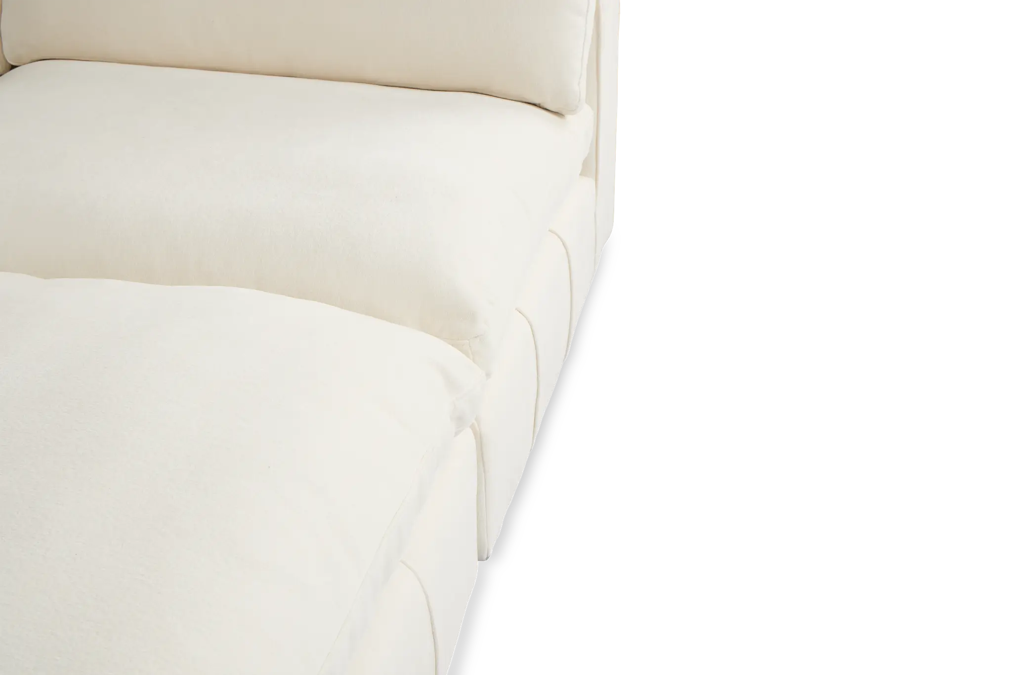 Cruz White Fabric 6-piece Pit Sectional Cruz White Fabric 6-piece Pit Sectional
