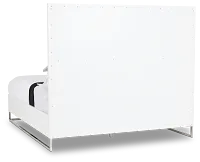 Miami White Uph Platform Bed