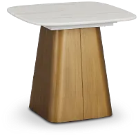 Lana White Square End Table