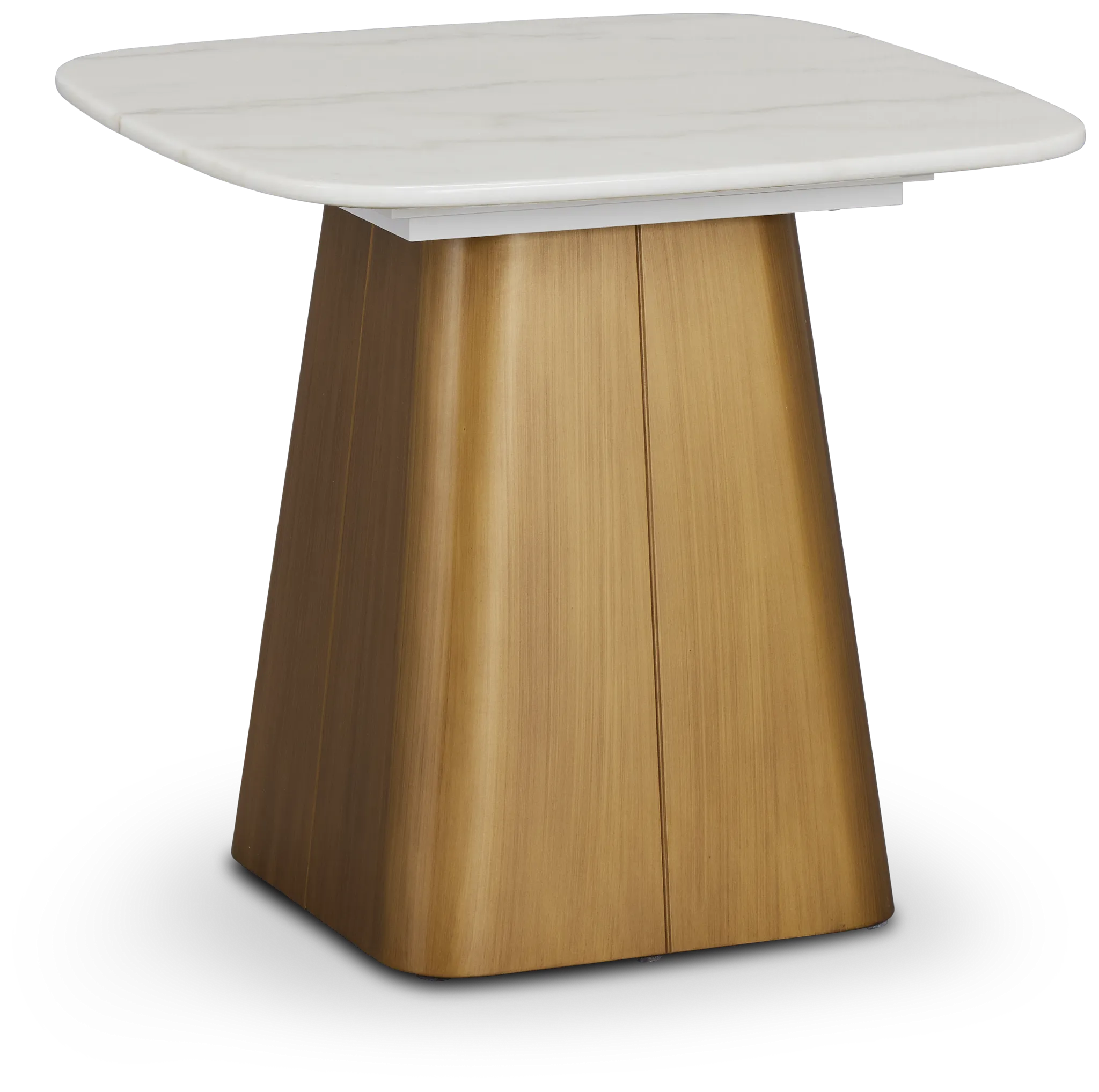 Lana White Square End Table