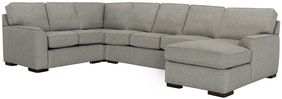 Austin Gray Fabric Right Chaise Memory Foam Sleeper Sectional Austin Gray Fabric Right Chaise Memory Foam Sleeper Sectional