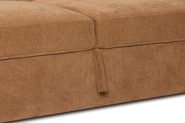Addie Brown Fabric Medium Right Chaise Storage Sleeper Sectional