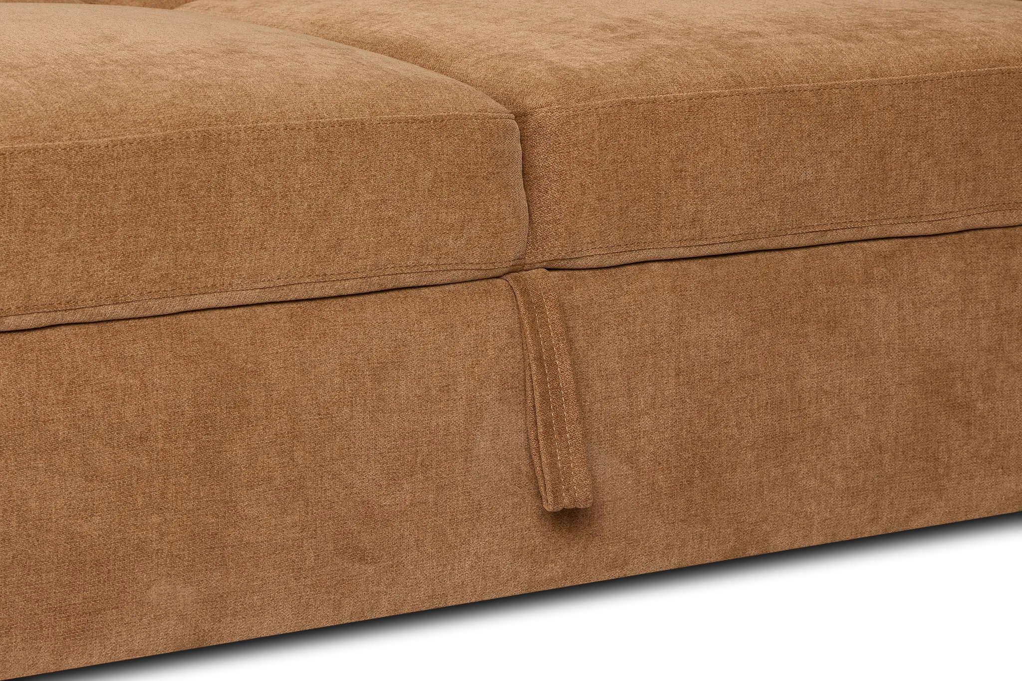 Addie Brown Fabric Medium Right Chaise Storage Sleeper Sectional