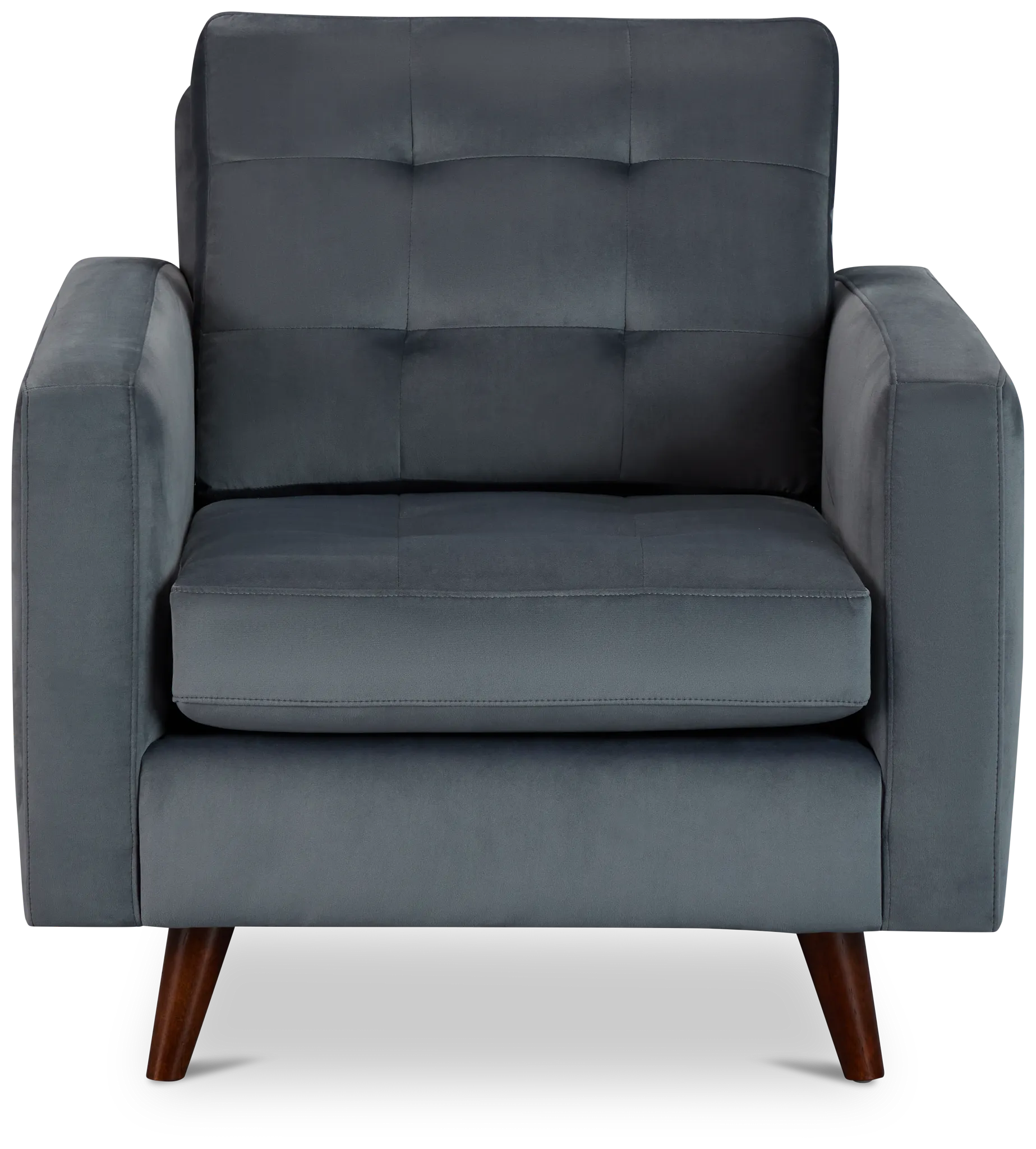 Mila Gray Velvet Chair