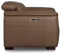 Flexsteel Brodie Dark Brown Lthr/vinyl Power Recliner