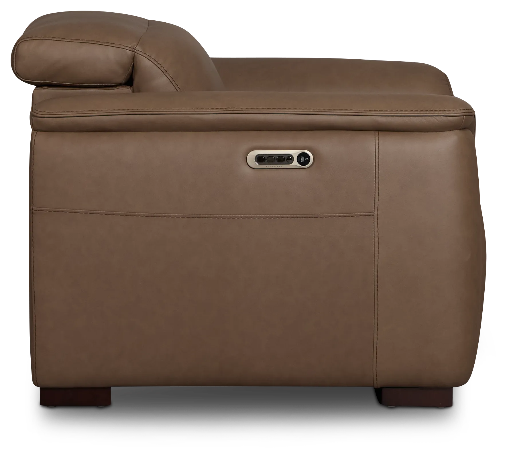 Flexsteel Brodie Dark Brown Lthr/vinyl Power Recliner