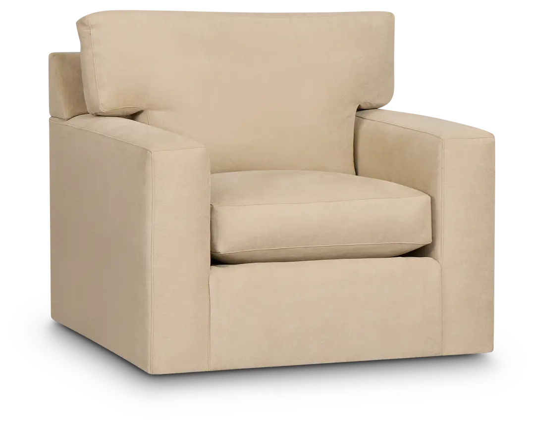 Hudson Beige Fabric Swivel Chair Hudson Beige Fabric Swivel Chair